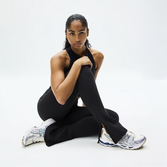 Athleta Elation Ultra High Rise Split Slim Flare Pant NWT BLACK - Picture 5 of 9